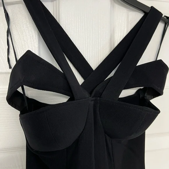 The Indecent Proposal Dress. Gorgeous Black Semi Formal Maxi Dress. - Picture 1 of 11